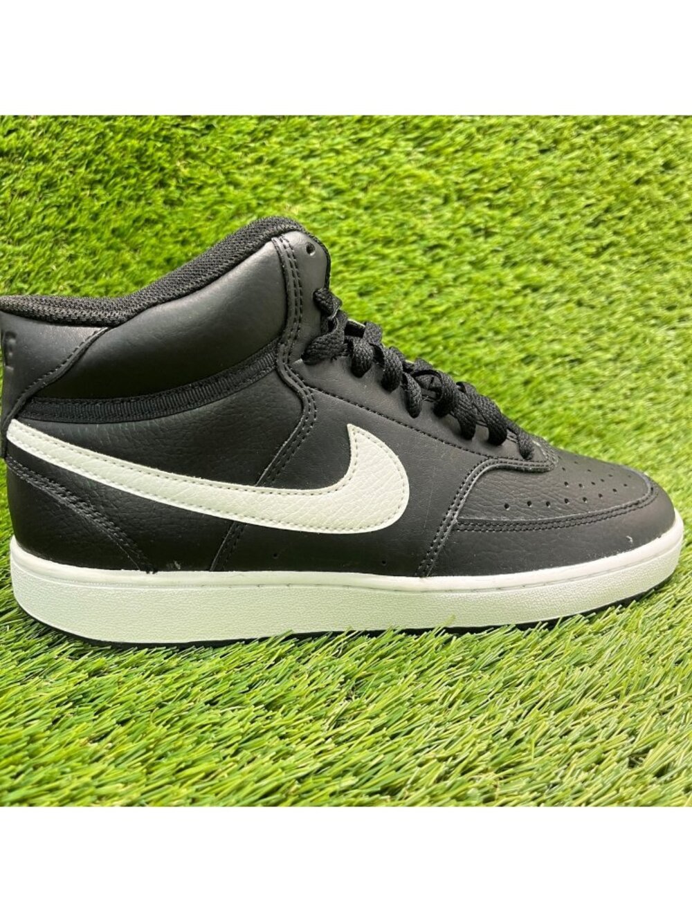 Nike Court Vision Mid Womens Size 9 Black Athletic Basketball Shoes Sneakers